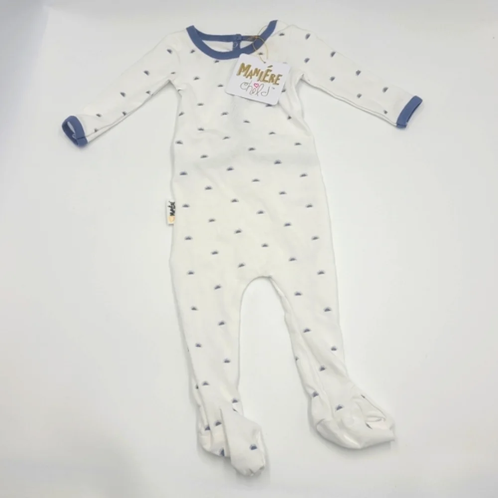 NEW Maniére baby boy sun print footie size 9 months